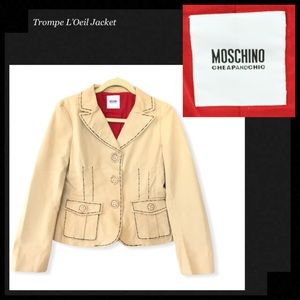 ⭐️HOST PICK⭐️ MOSCHINO CHEAP & CHIC Trompe L'Oeil Blazer